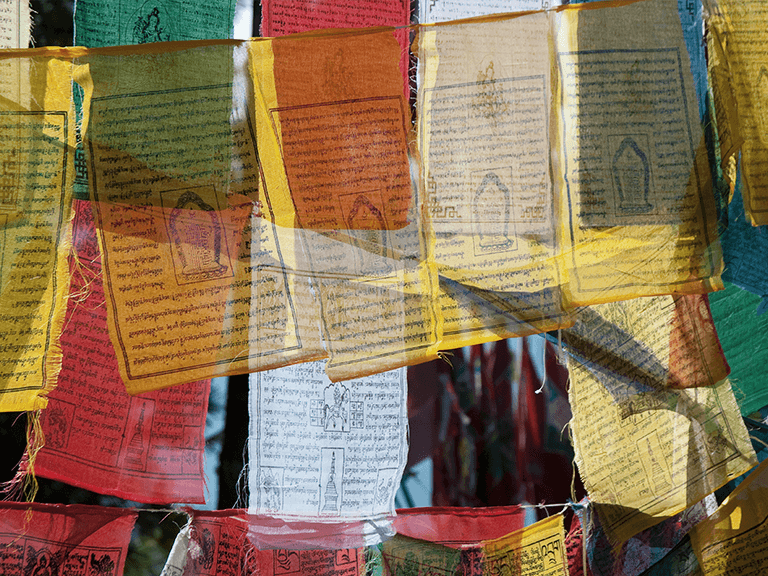 Prayer flags in Bhutan