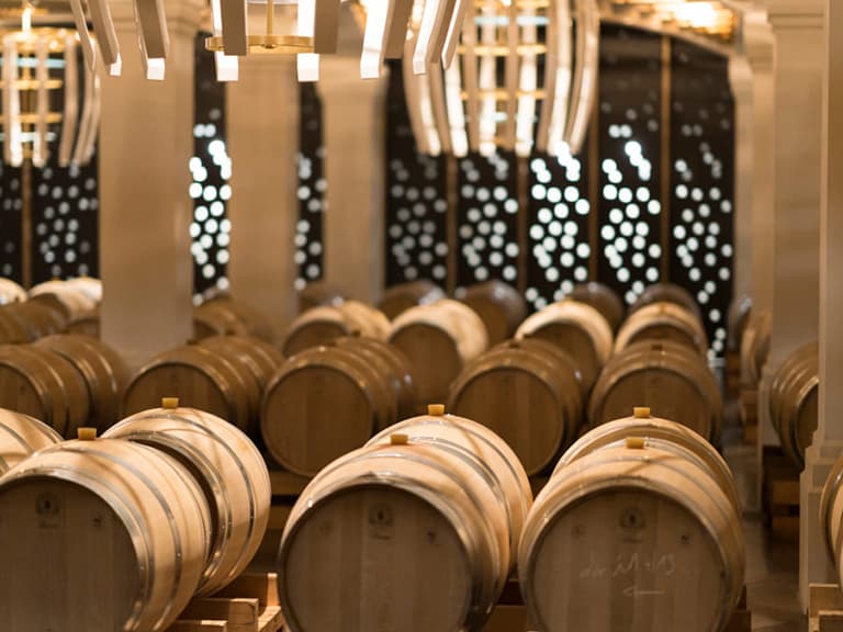 Chateau Montlabert wine cellar