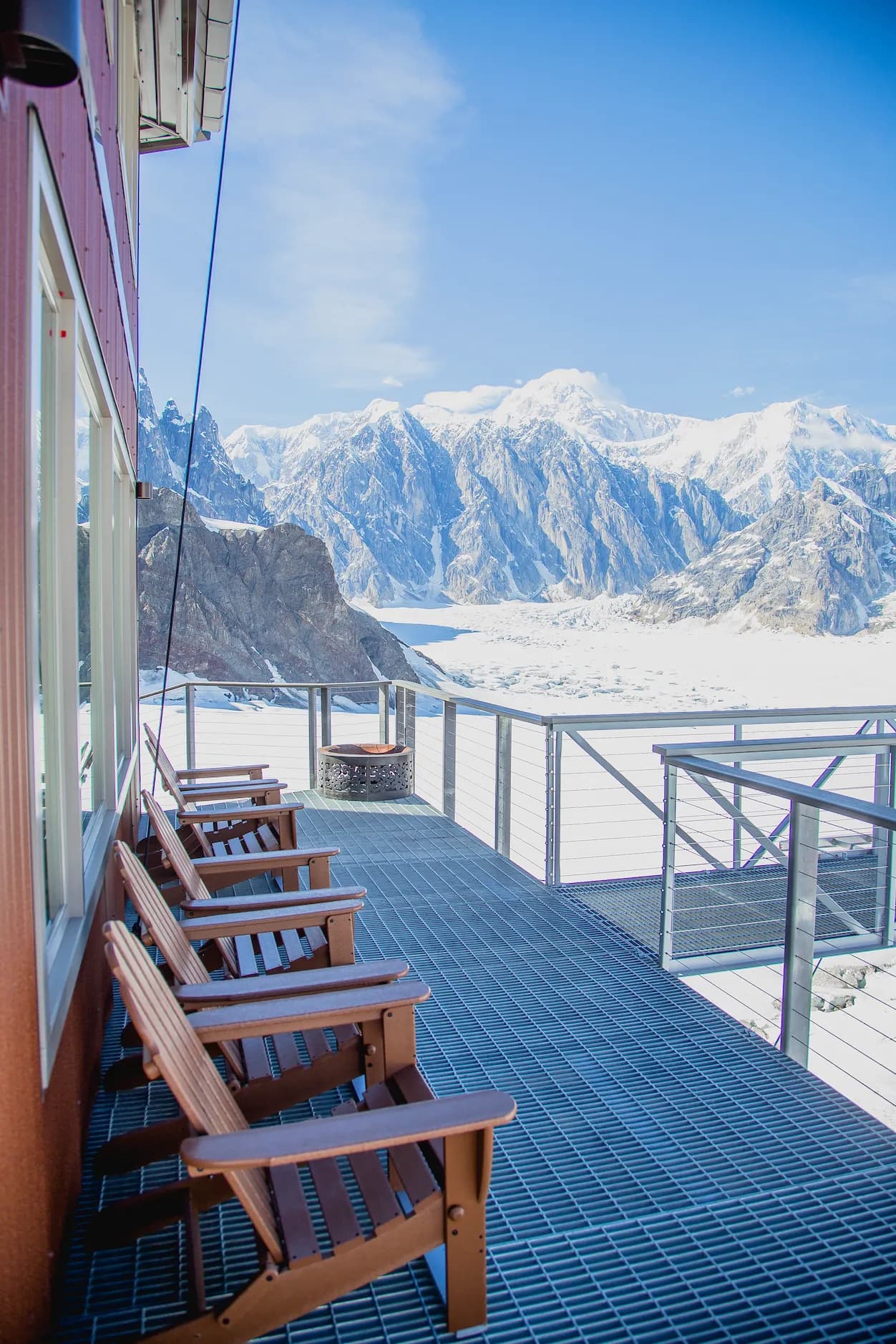 Sheldon Chalet Balcony areas in Denali, Alaska
