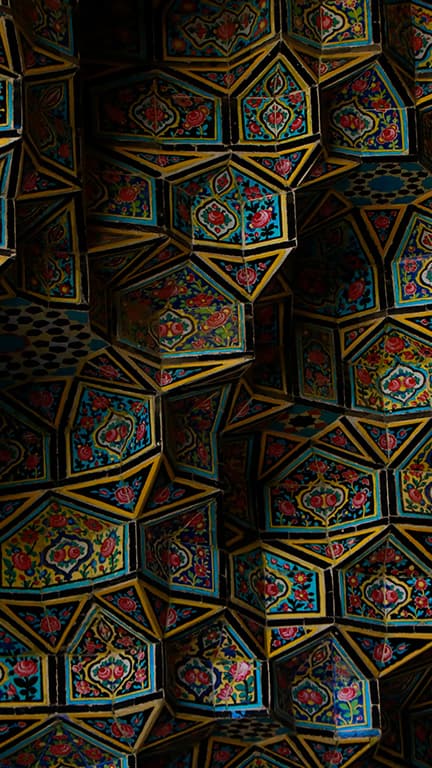 Mosaic hero, Shiraz, Fars Province, Iran