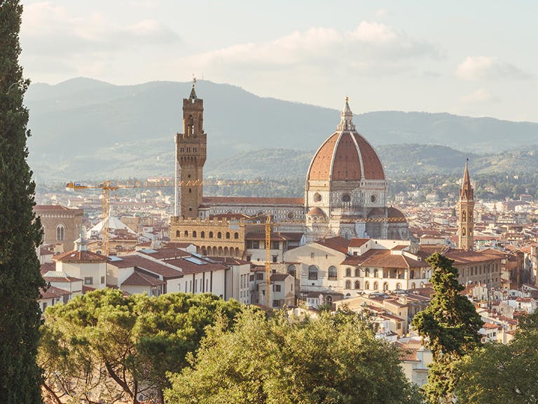 Brunelleschi's Dome and Arnolfo Tower, Florence, Italy