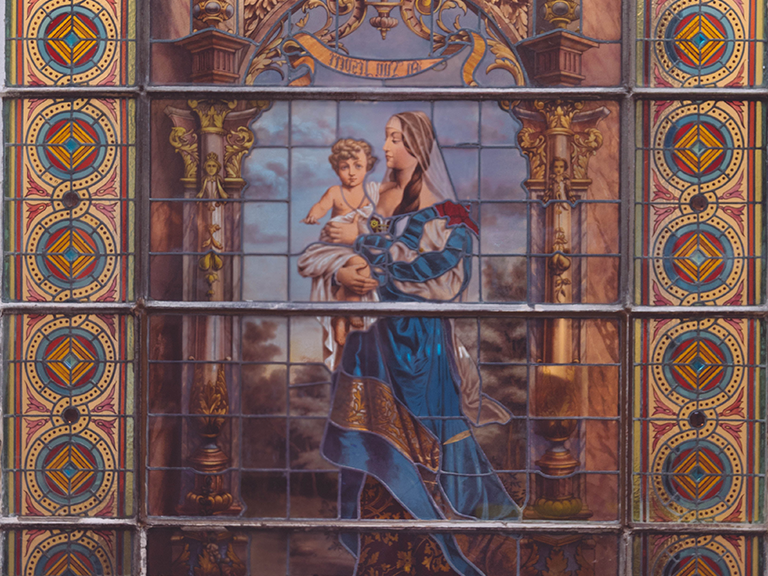 Stained-glass window in Buenos Aires, Argentina