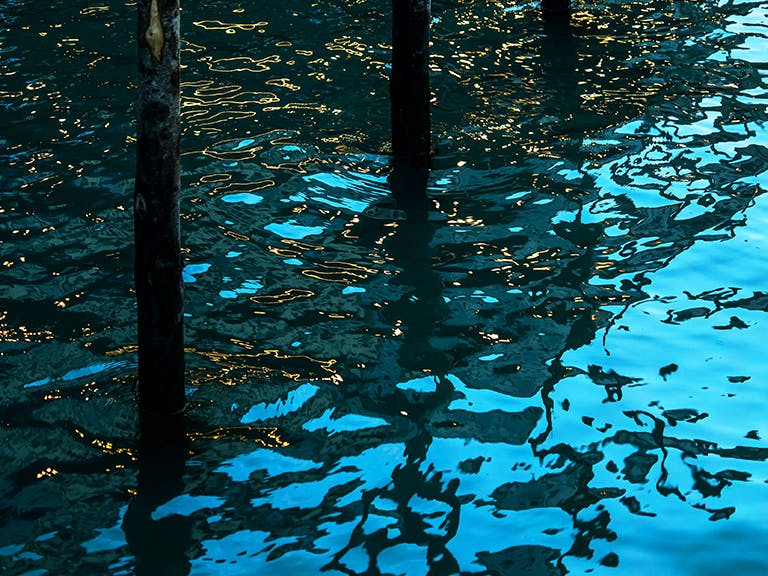 Venice water reflection