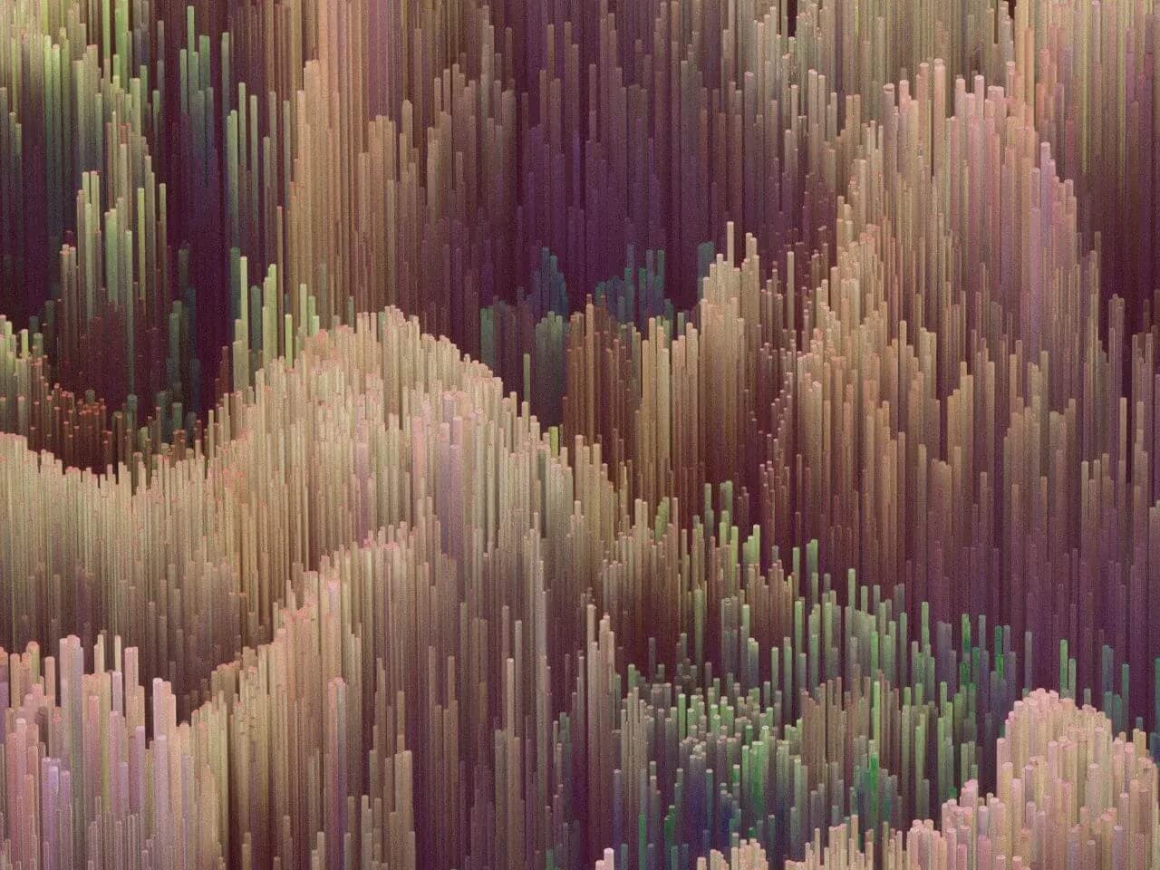 Abstract image of different coloured sticks to form a rippling effect Abstract image of different coloured sticks to form a rippling effect